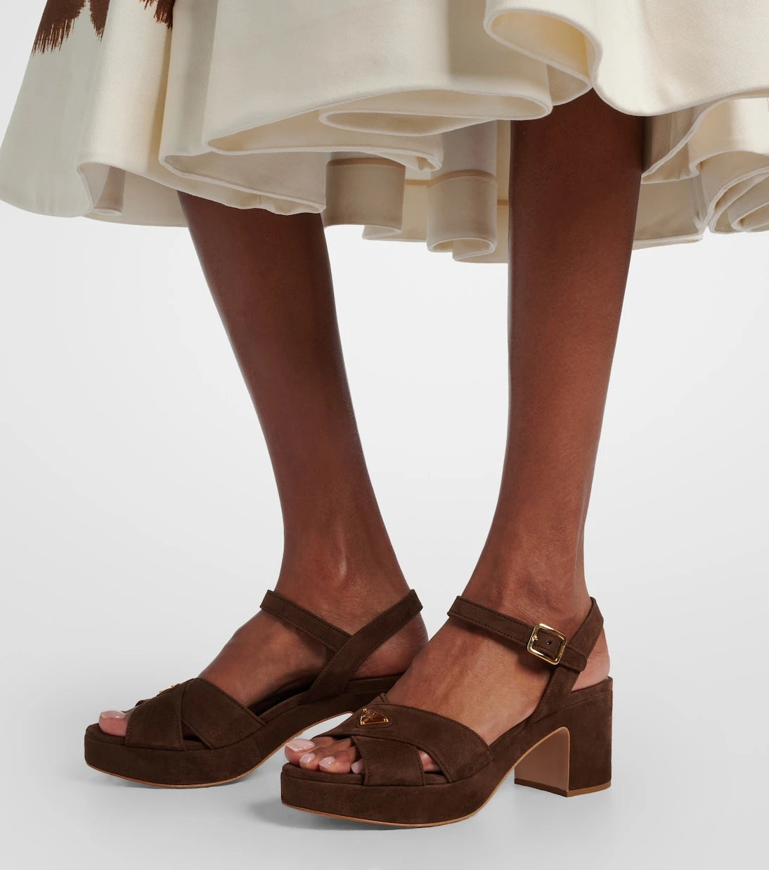 Prada - Suede platform sandals