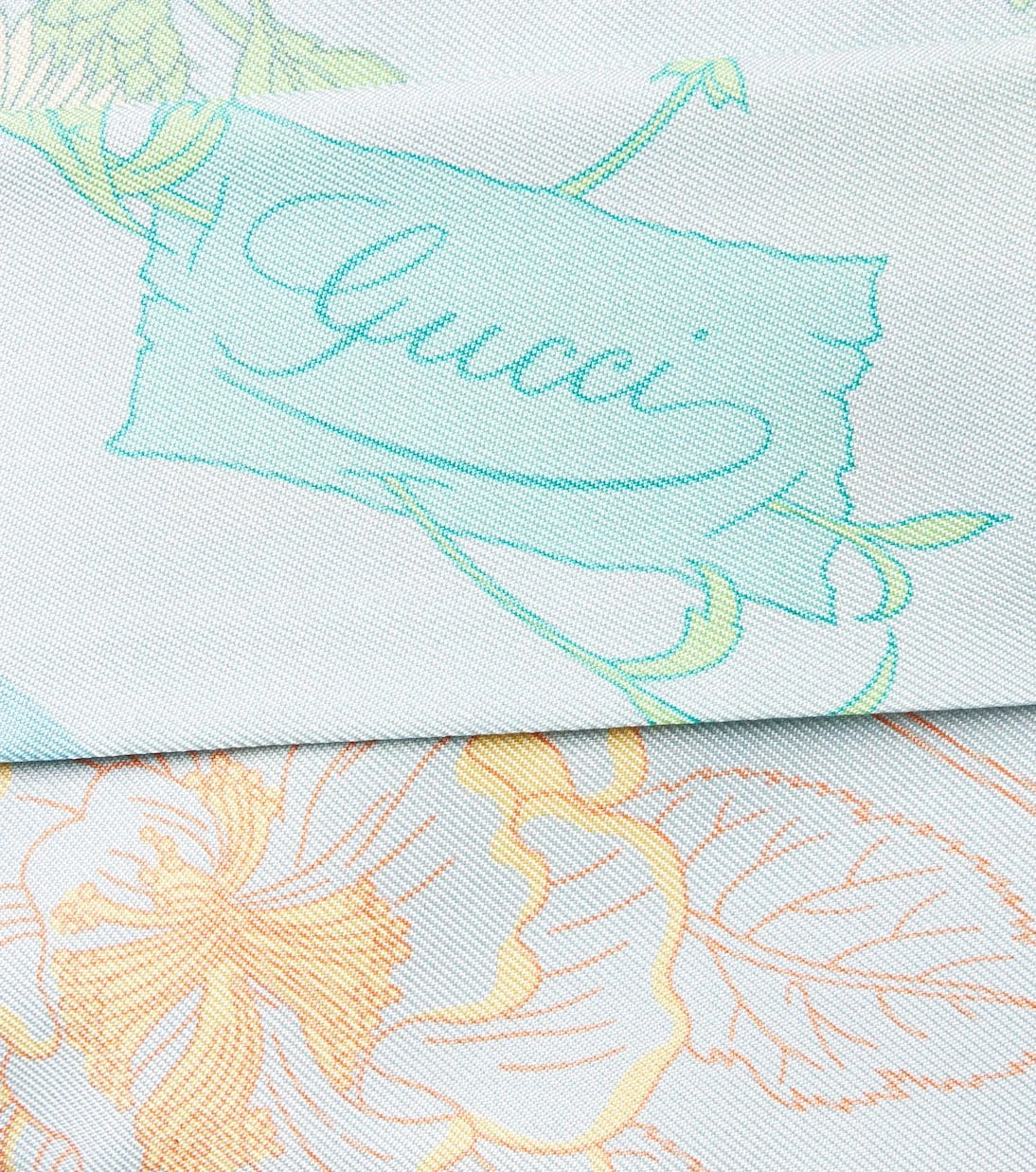 Gucci - Floral silk twill scarf
