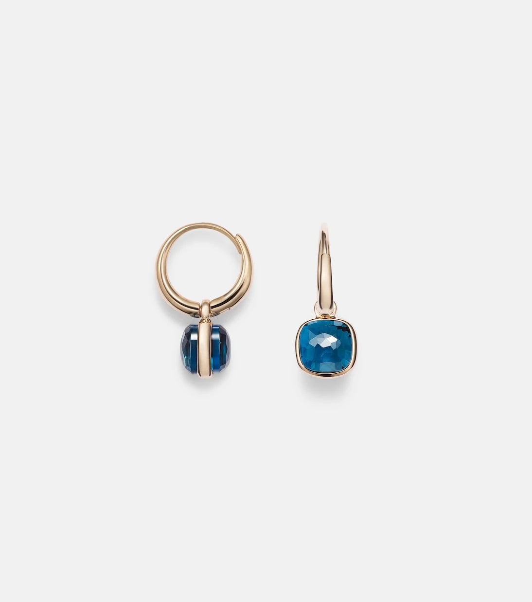 Pomellato - Nudo Mini 18kt rose gold earrings with topazes