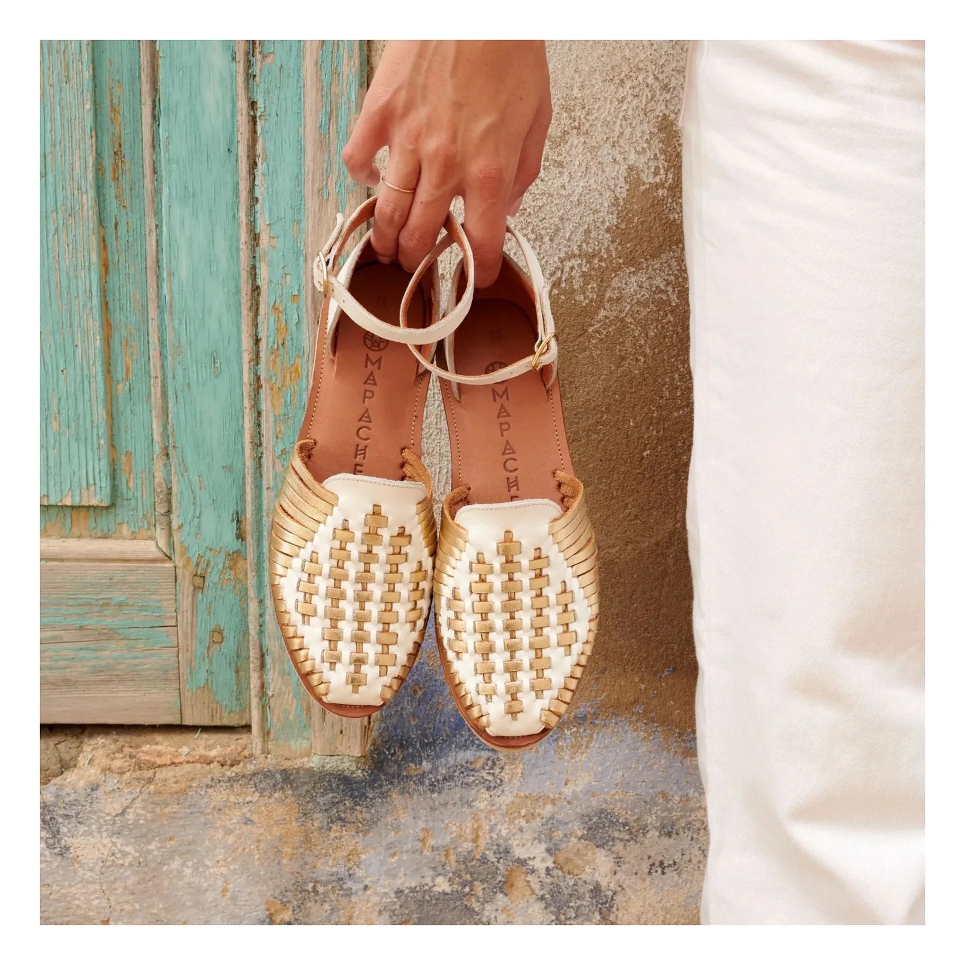 Mapache - Camila sandals | Champagne