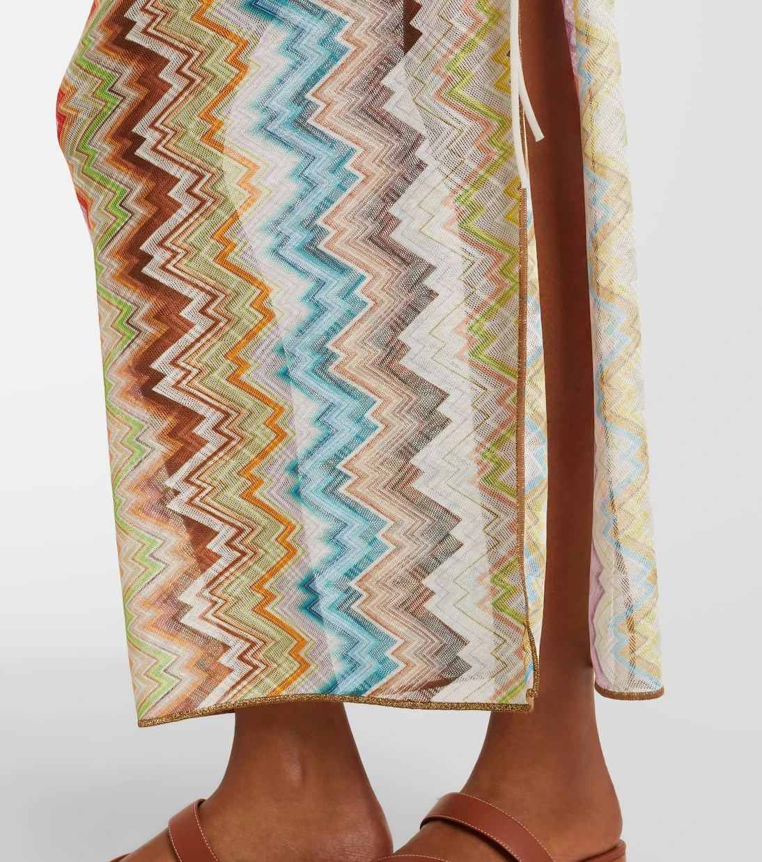 Missoni - Zigzag gathered maxi dress