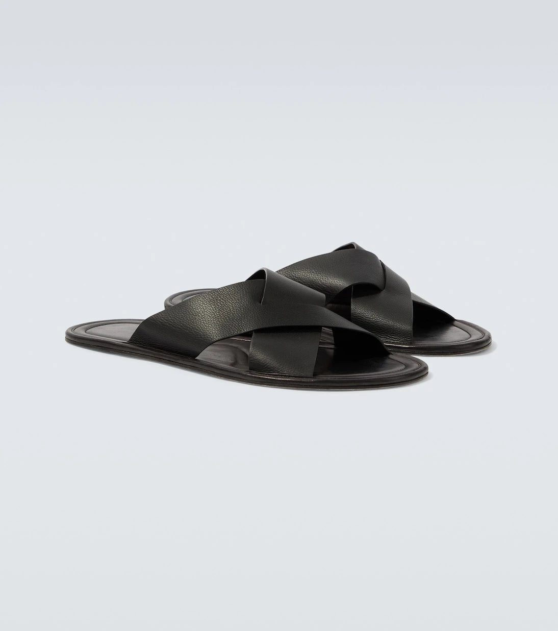 The Row - Malick Cross leather sandals