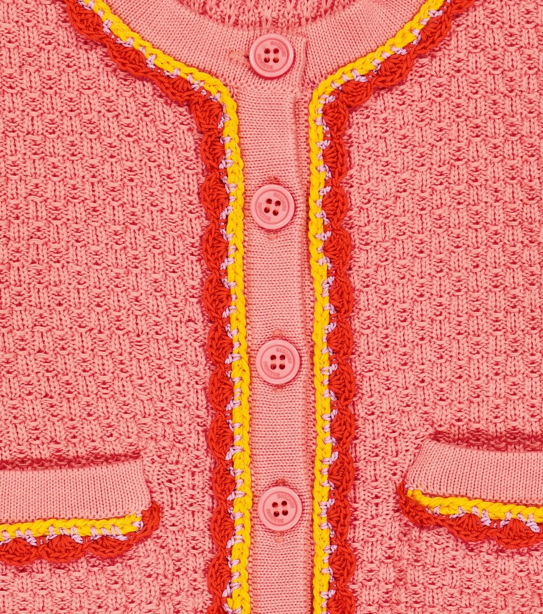 Moschino Kids - Crochet-trimmed cardigan
