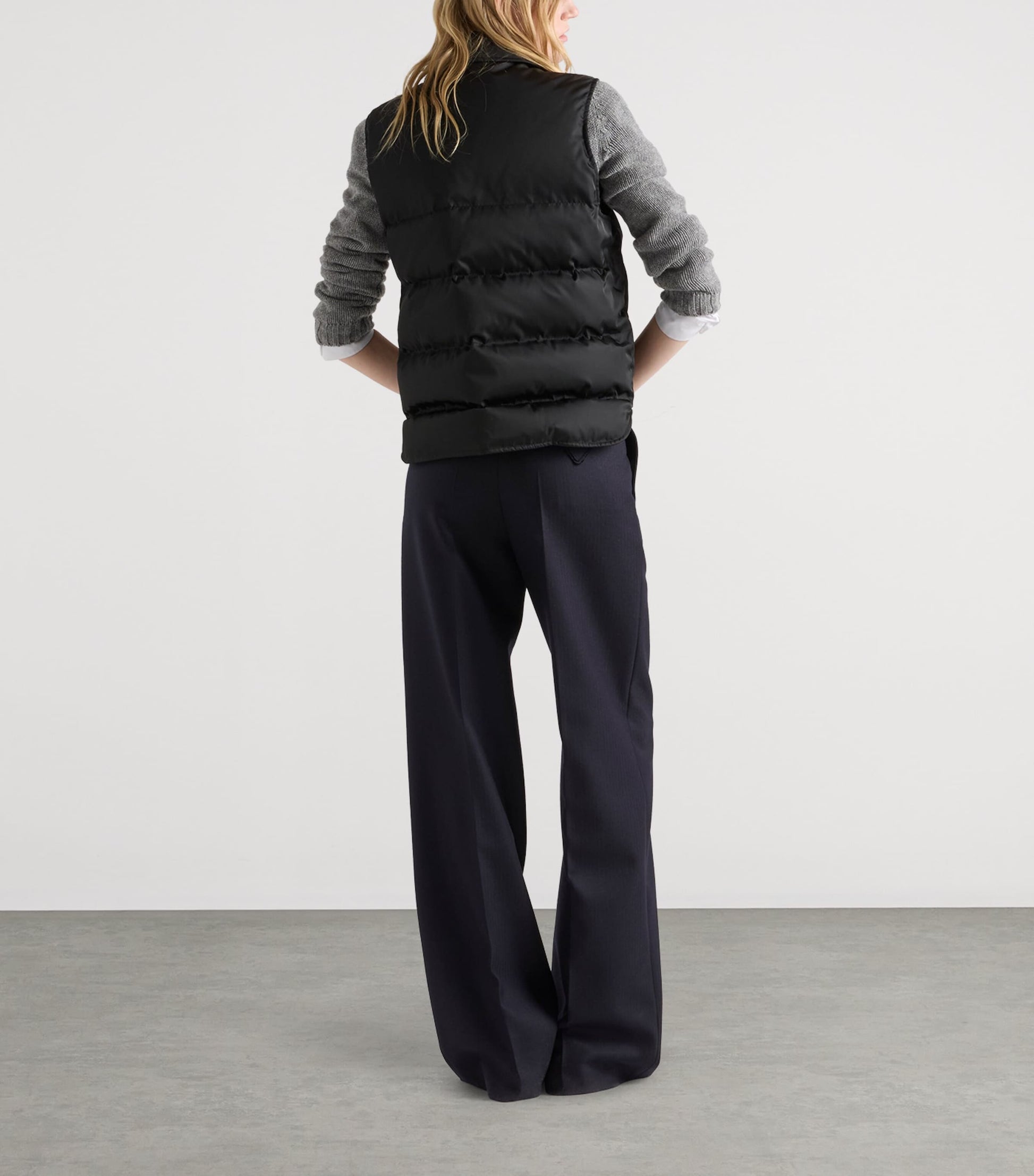 Prada Black Down-Filled Re-Nylon Gilet