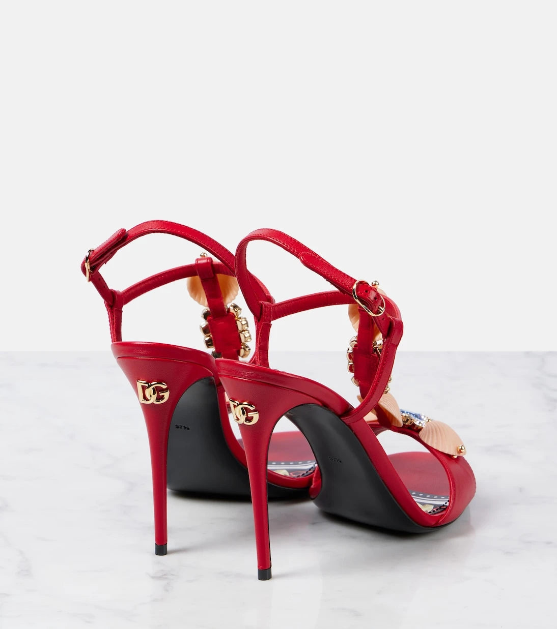 Dolce&Gabbana - Capri embellished leather sandals