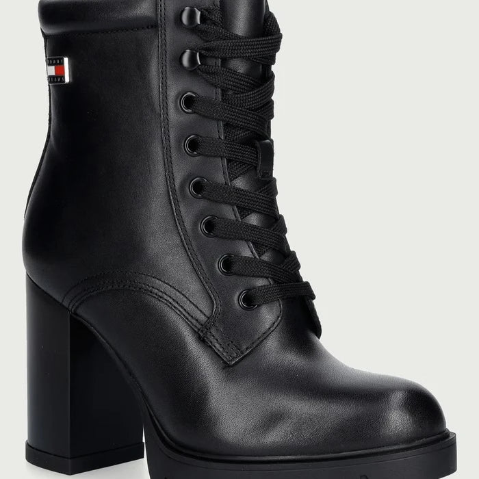 Deri Kadın Yüksek Topuklu Botlar TJW LACE UP HIGH HEEL BOOTS