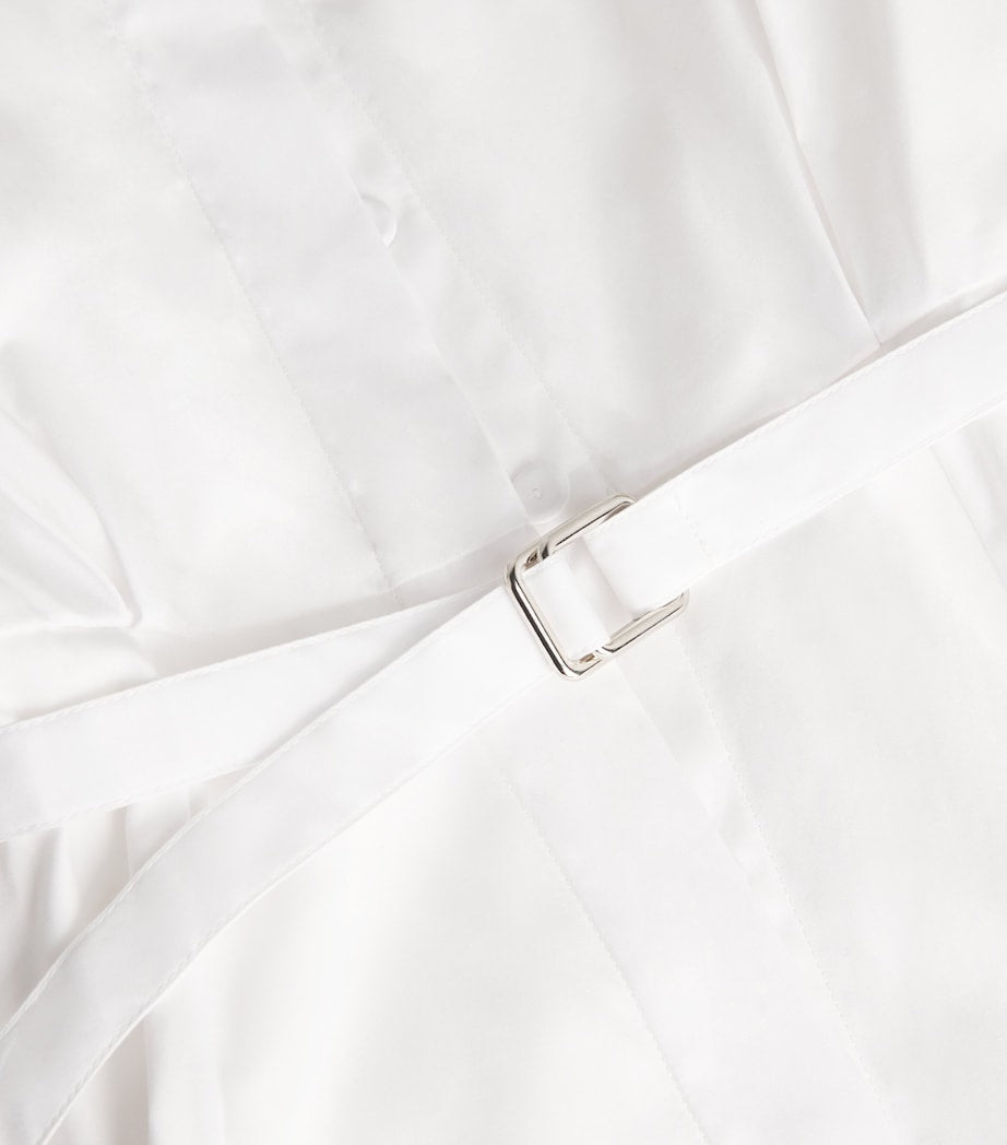 Cotton Rubie Midi Shirt Dress WHITE