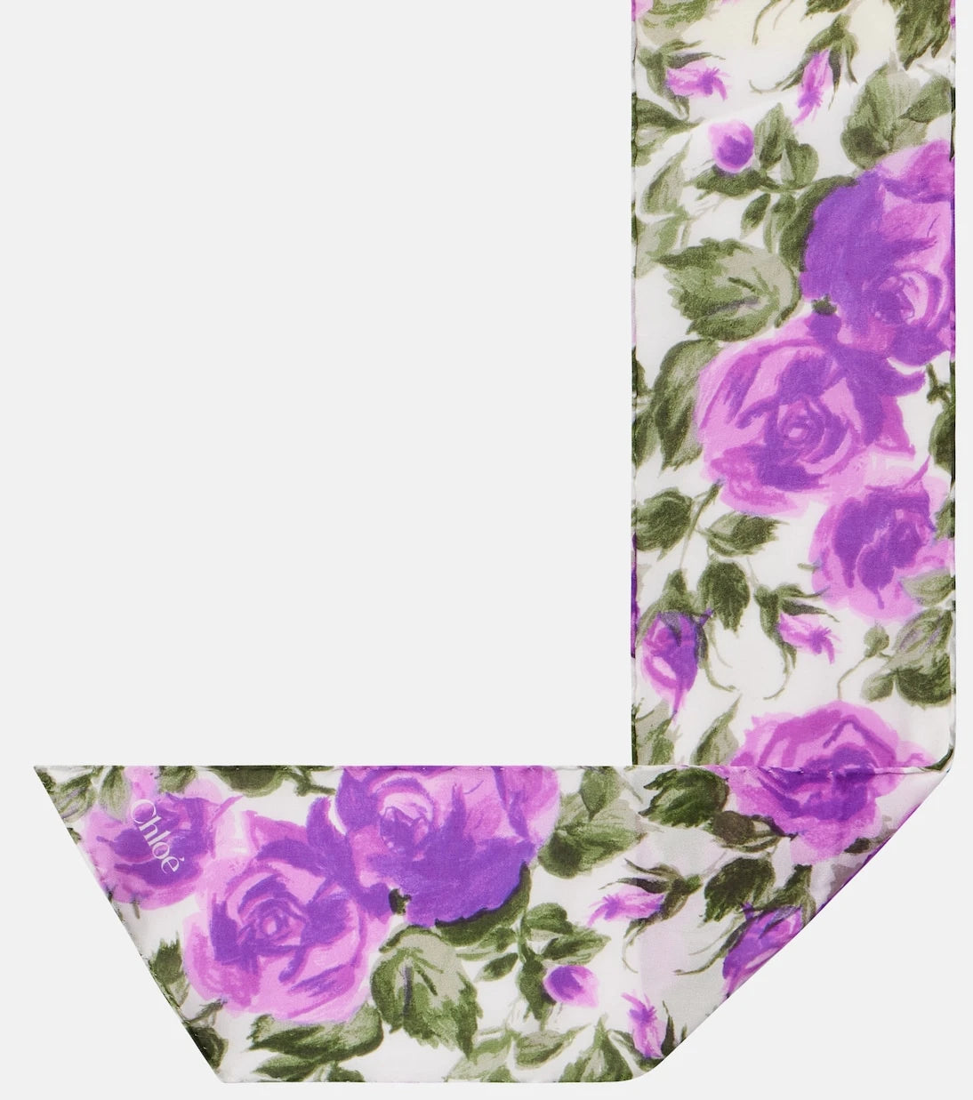 Chloé - Chloé Bloom floral silk scarf