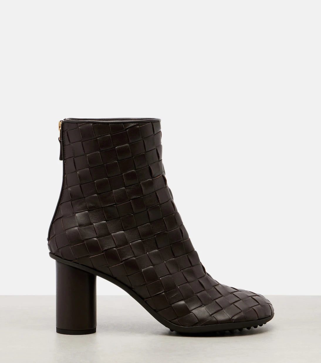 Bottega Veneta - Atomic 75 Intrecciato leather ankle boots