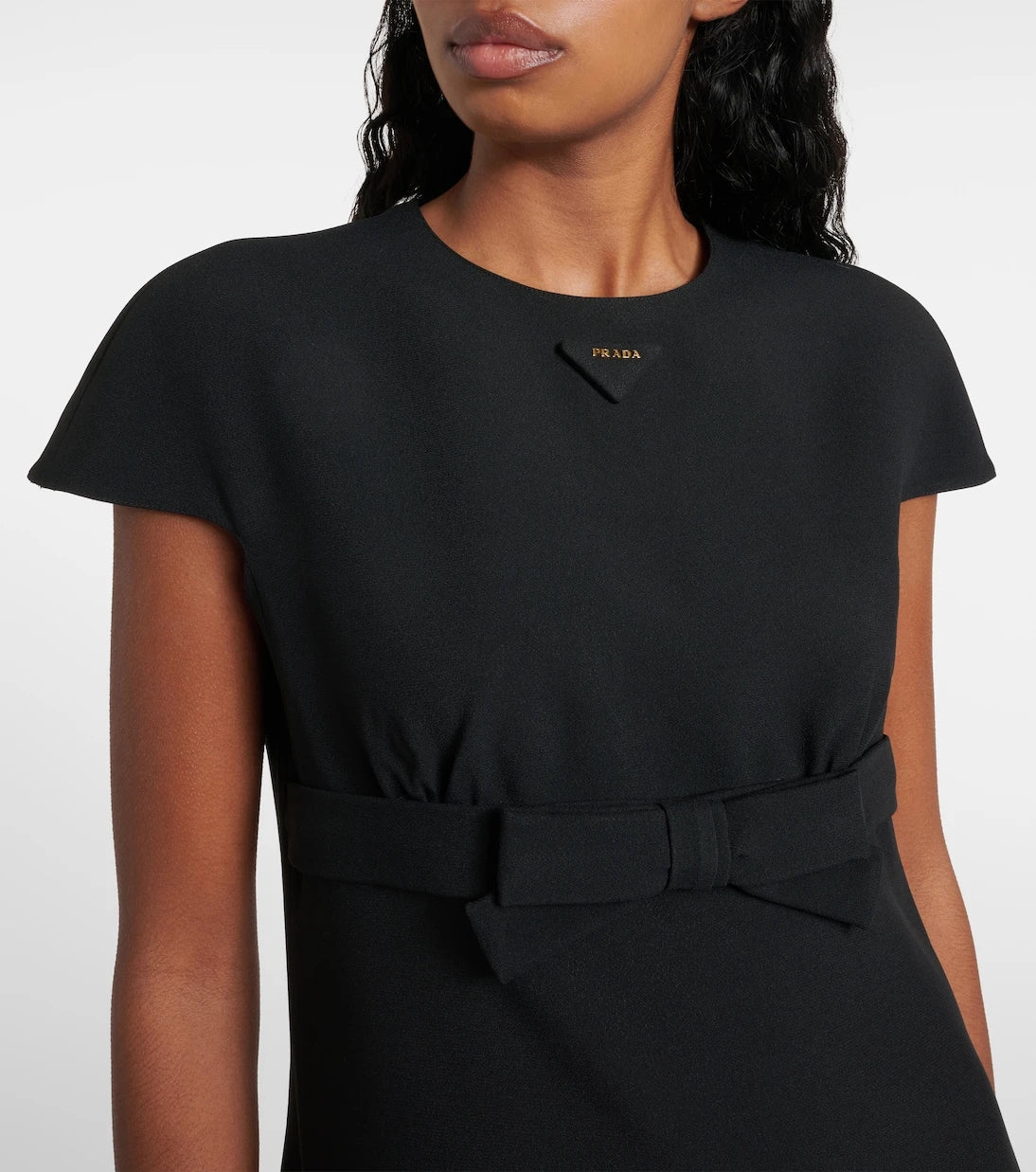 Prada - Bow-detail minidress