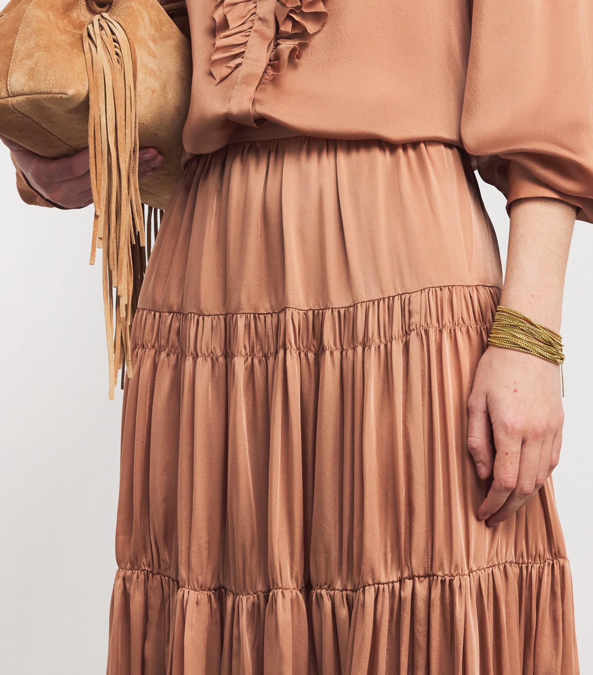 Silk Gaelle Maxi Skirt