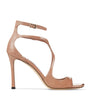 Jimmy Choo Pink Azia 95 Patent Leather Sandals