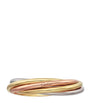 Cartier White, Yellow and Rose Gold Trinity Ring