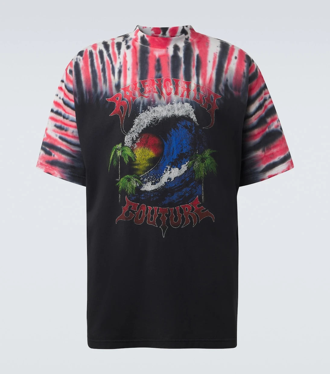 Balenciaga - Printed tie-dye cotton jersey T-shirt