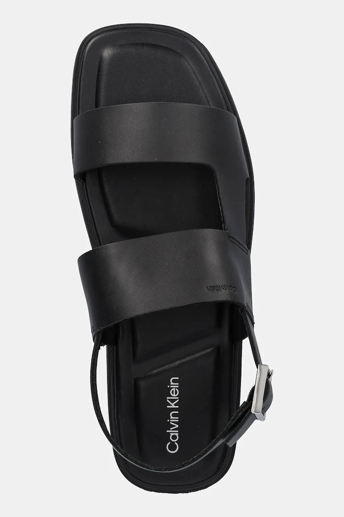 Кожени сандали Calvin Klein BACK STRAP W/ BUCKLE
