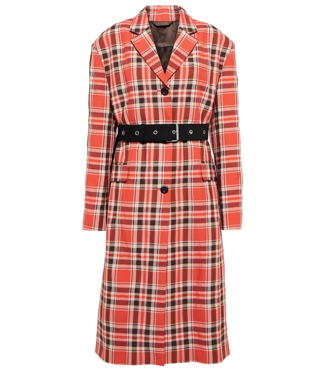Acne Studios - Belted checked coat