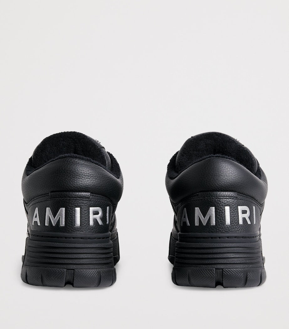 Leather MA-1 Sneakers BLACK