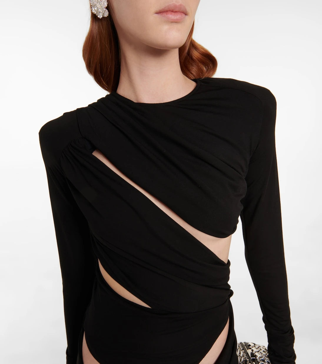 The Attico - Cutout ruched minidress