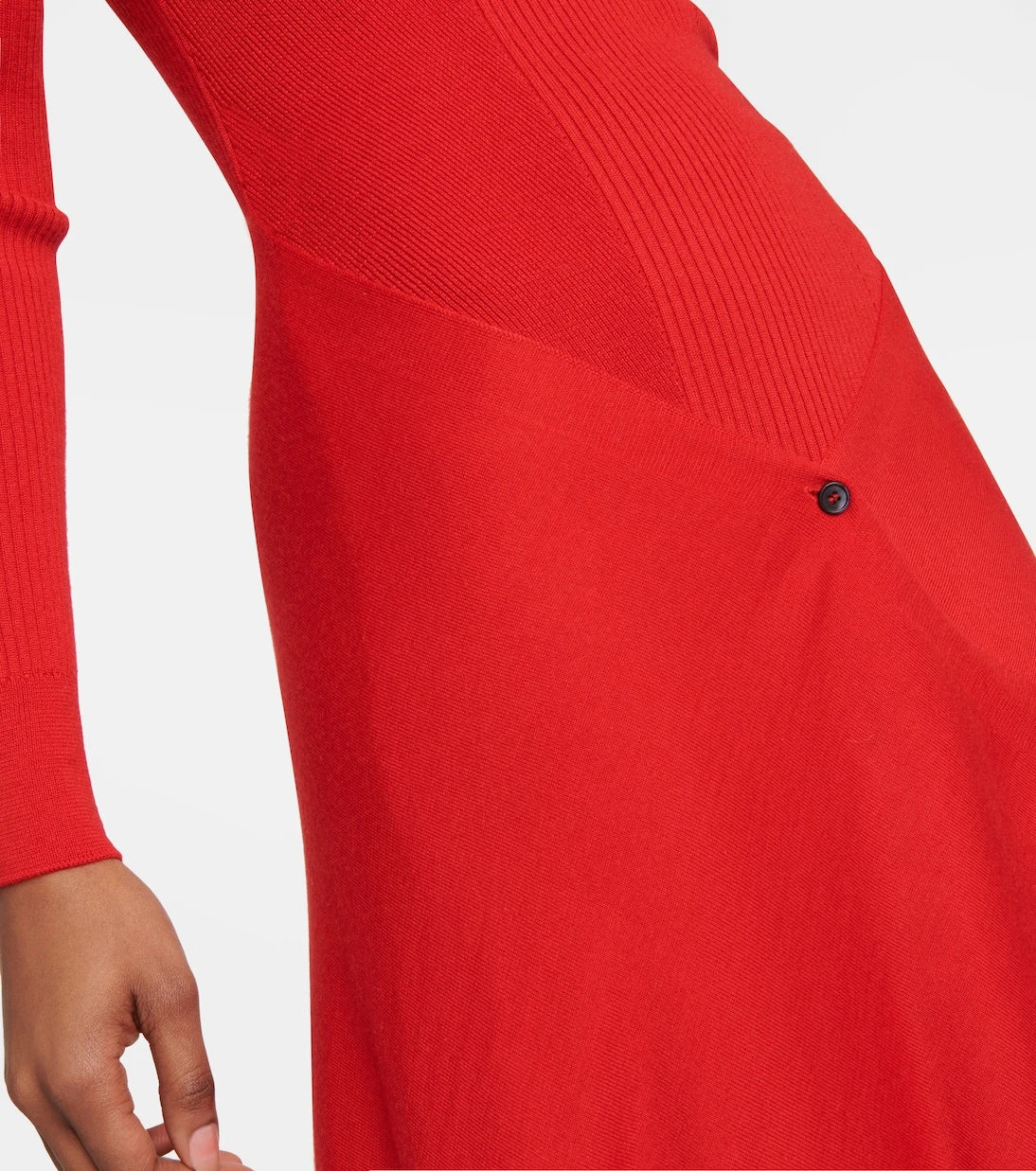 Alaïa - Cashmere and silk midi dress