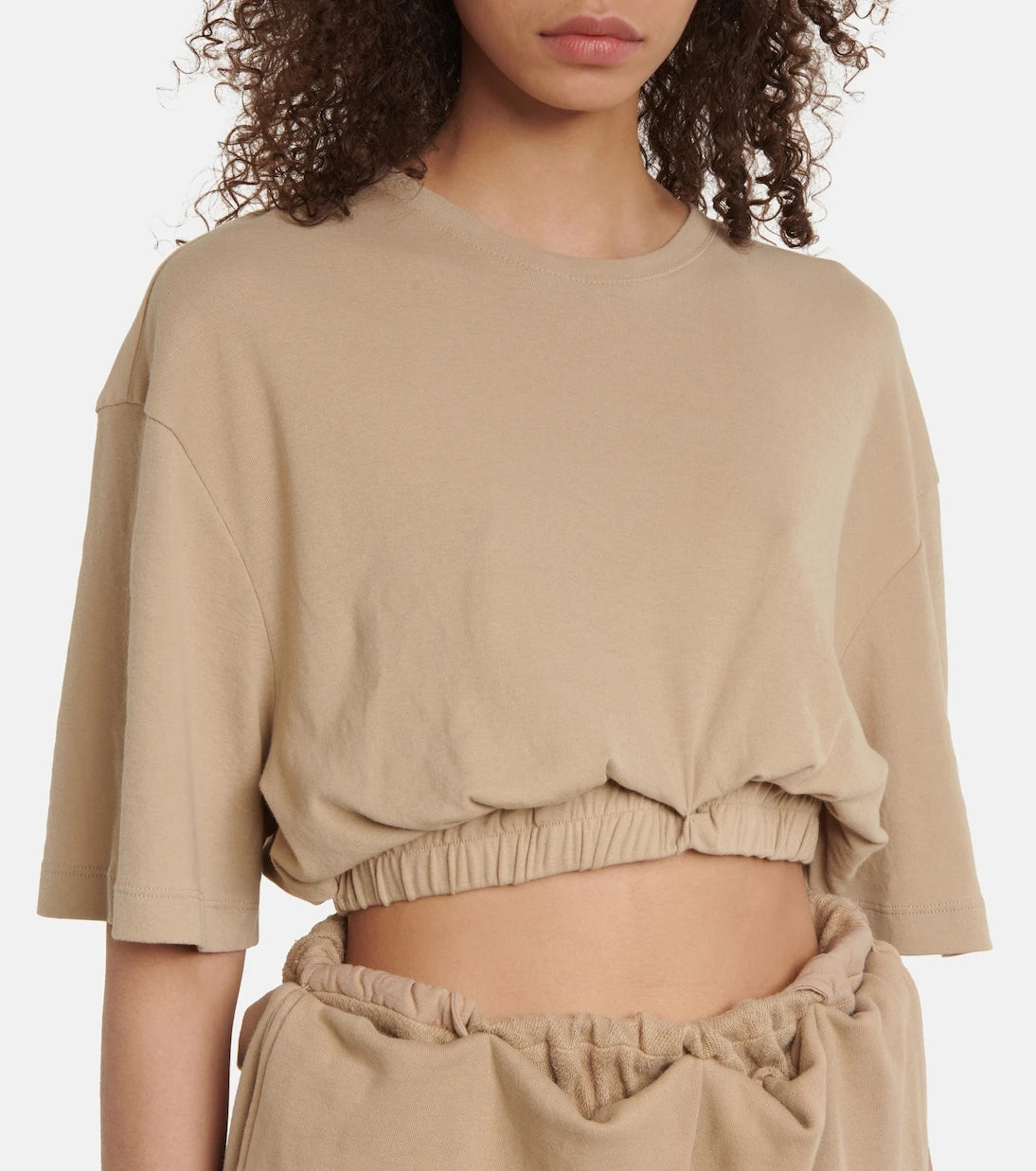 Dion Lee - Cropped cotton T-shirt