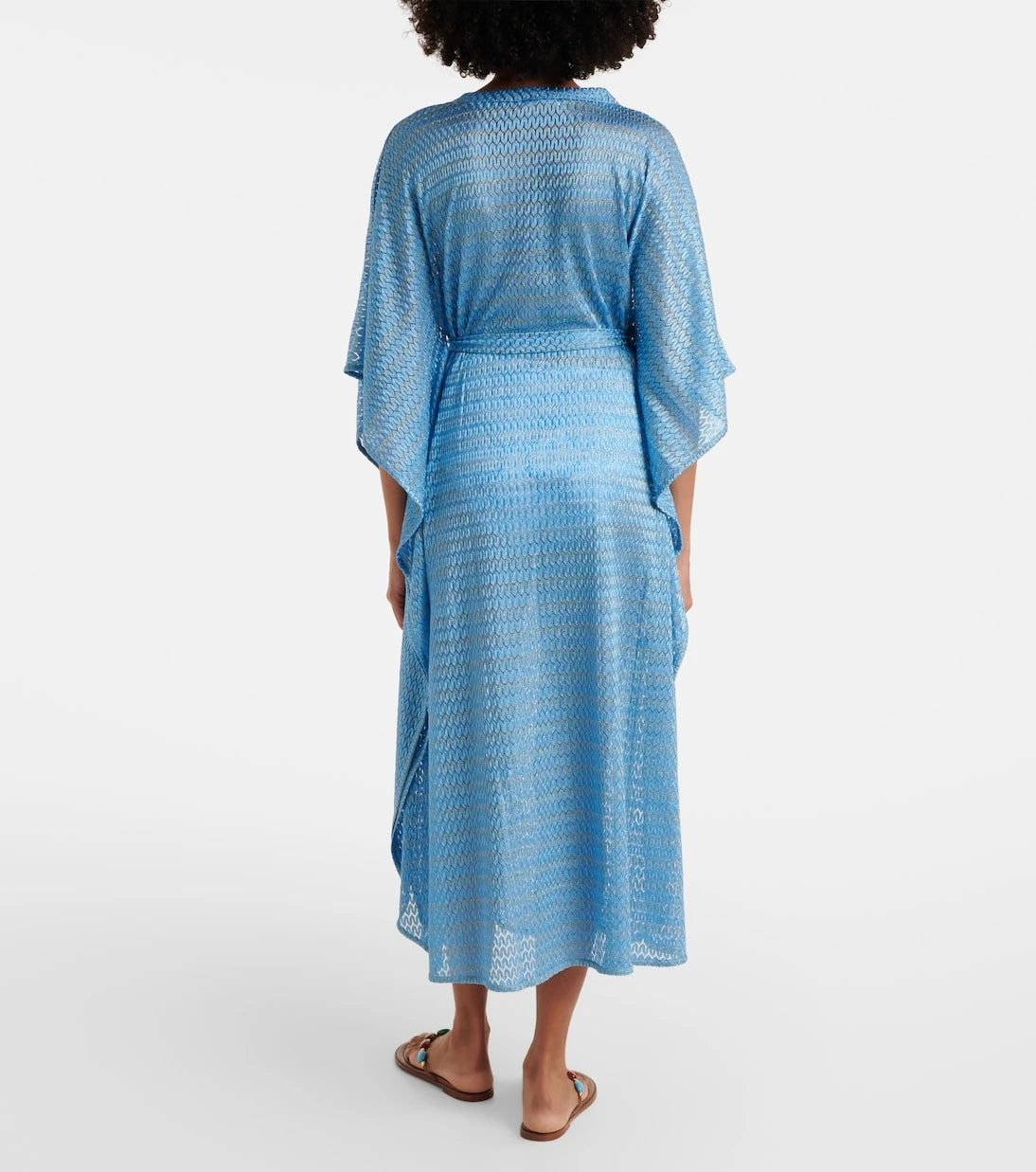Melissa Odabash - June chevron lamé kaftan