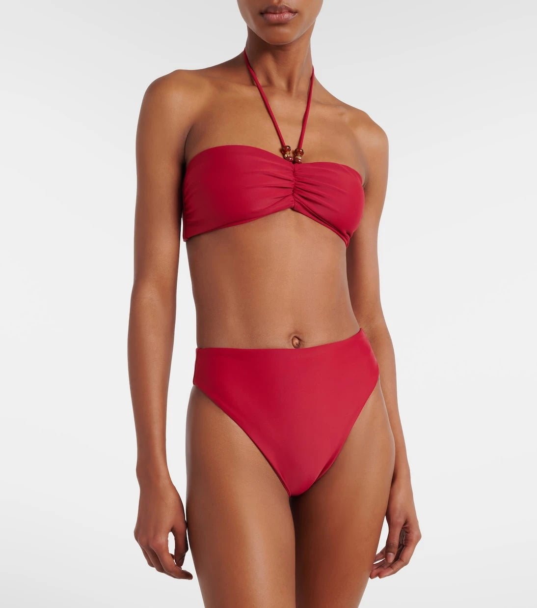 Jade Swim - Zoe ruched bikini top