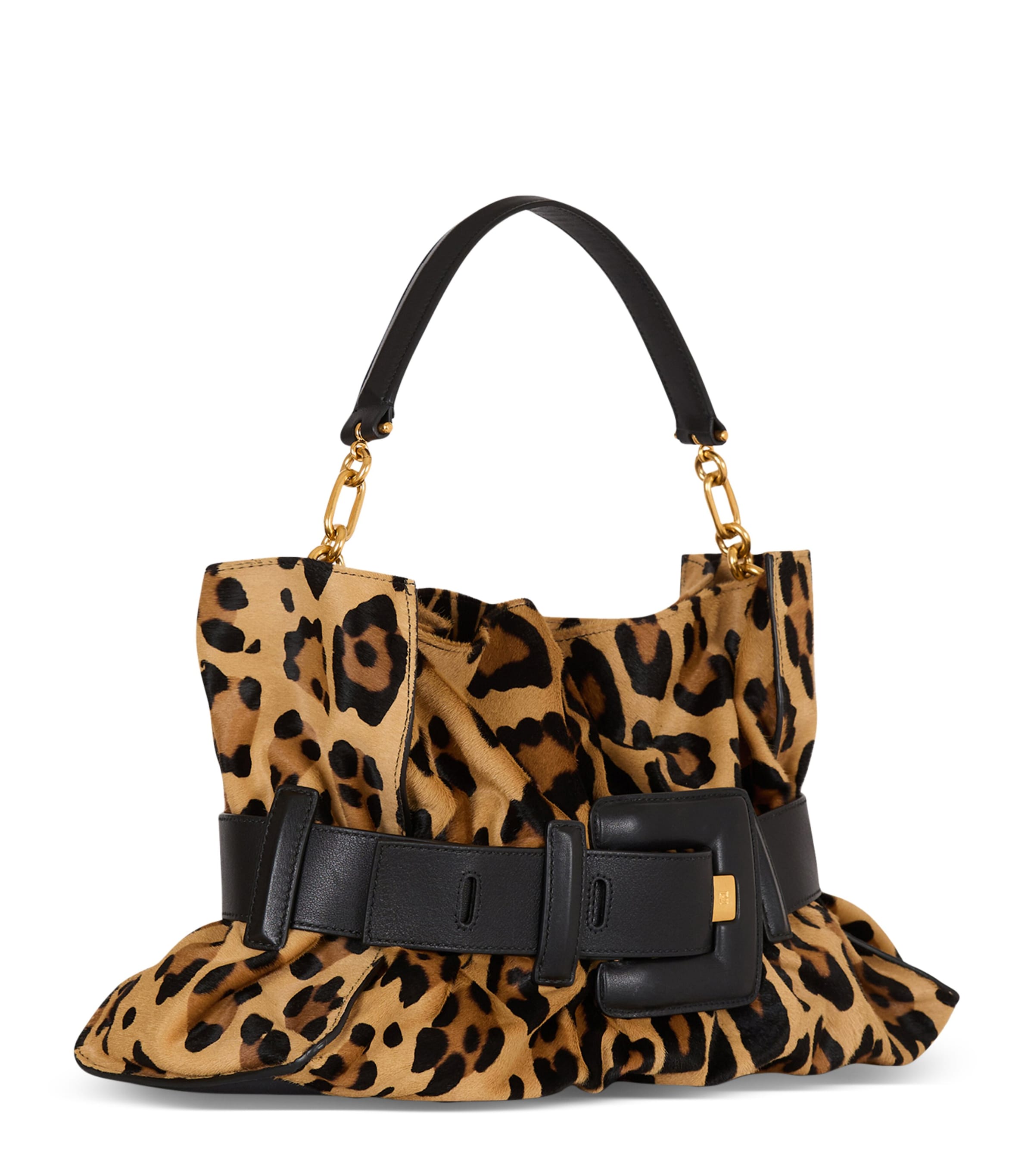 Medium Leopard Anthem Shoulder Bag WKS MULTI/ NOIR