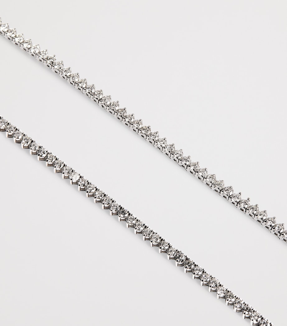 White Gold and Diamond Graduated Tennis Necklace (7.50ct)