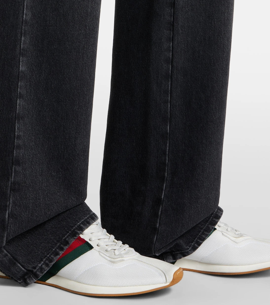Gucci - Gucci Tempo suede-trimmed sneakers