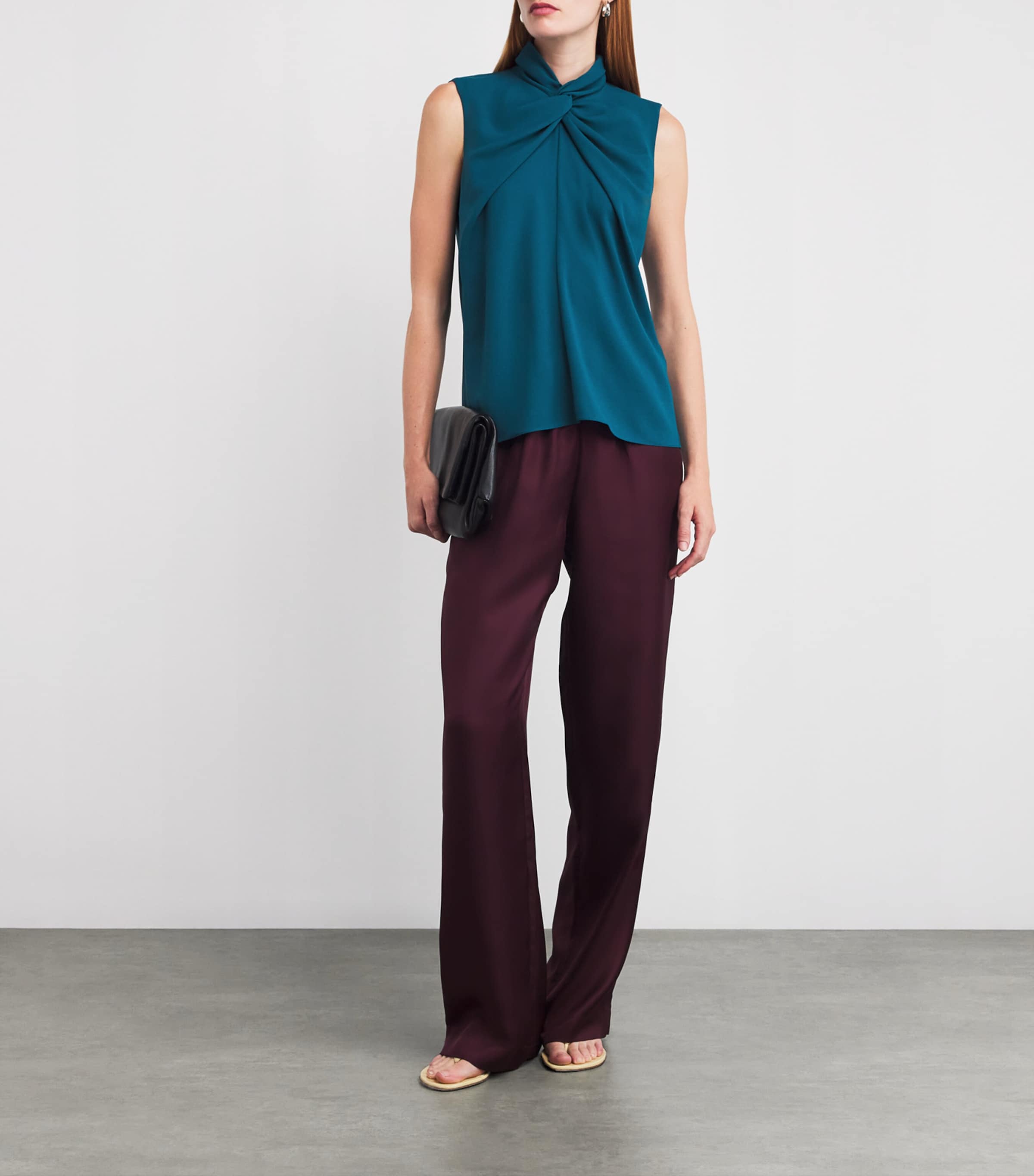 Crepe Ava Top PERSIAN GREEN