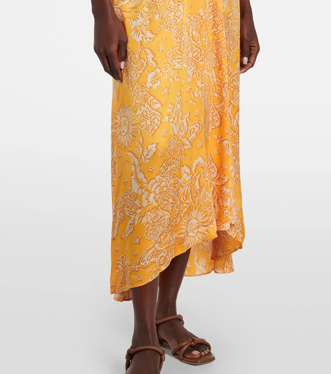 Poupette St Barth - Celie printed asymmetric maxi dress