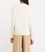 Ivory Cashmere V-Neck Sweater