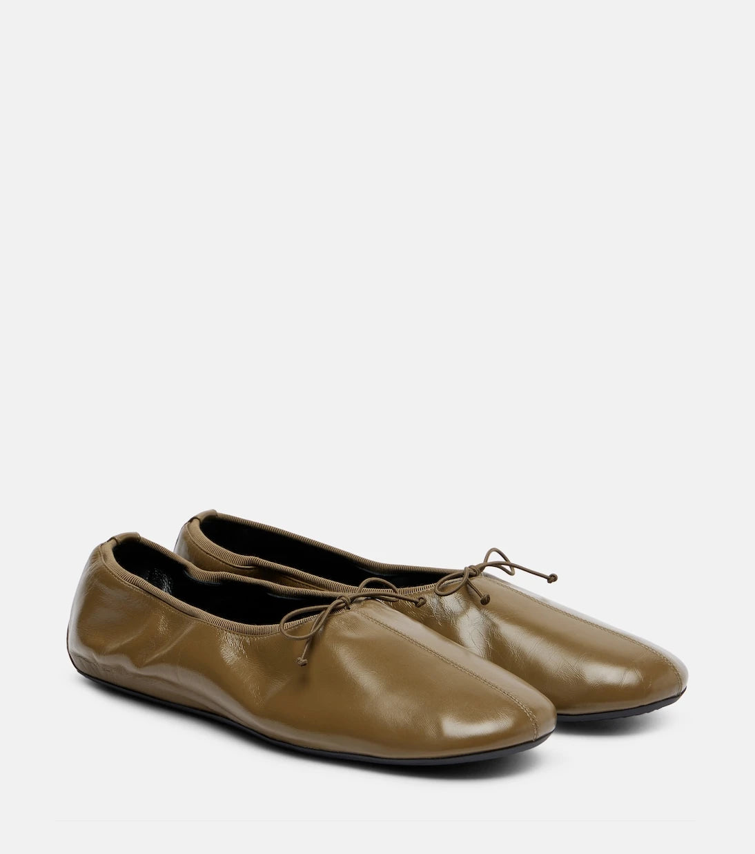 Phoebe Philo - Gathered leather ballet flats