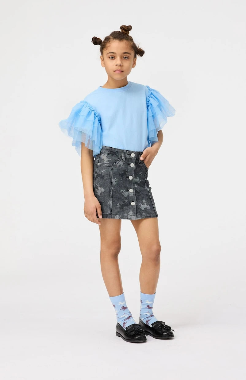Molo - Bera jacquard denim skirt