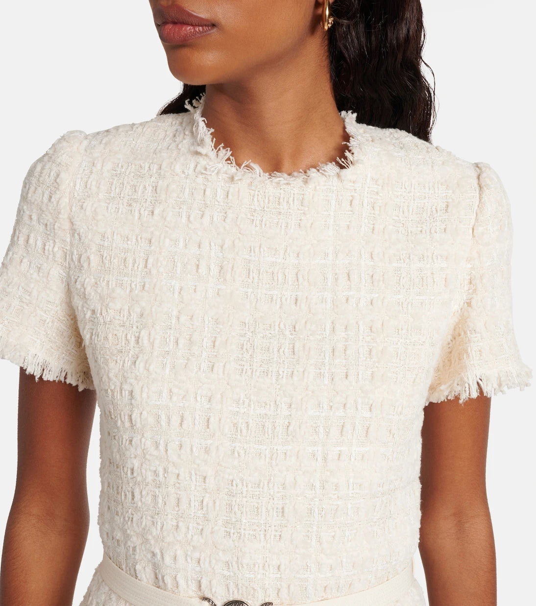 Versace - Medusa '95 cotton-blend tweed minidress