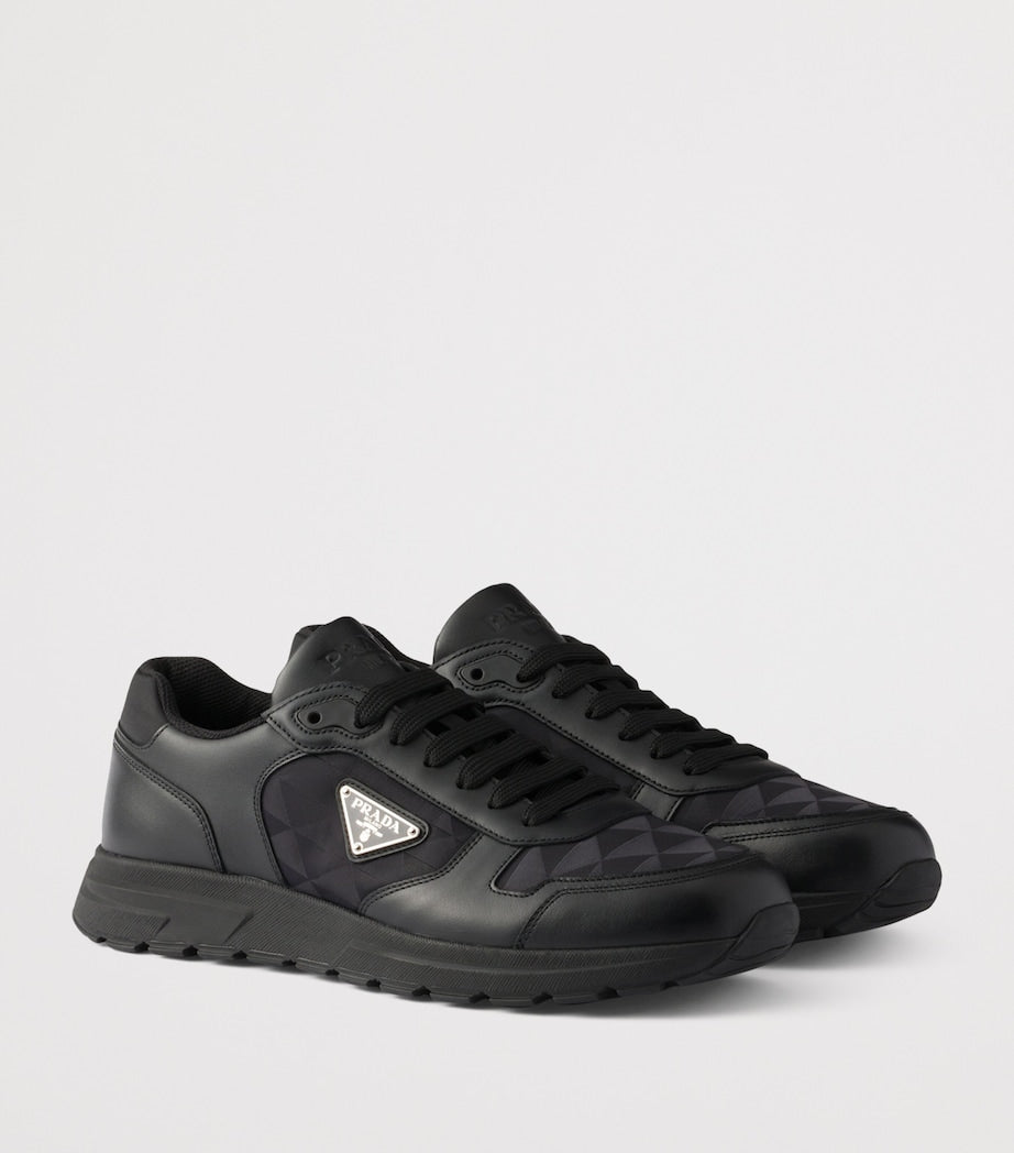 Prada Re-Nylon and Leather Prax 2.0 Low-Top Sneakers