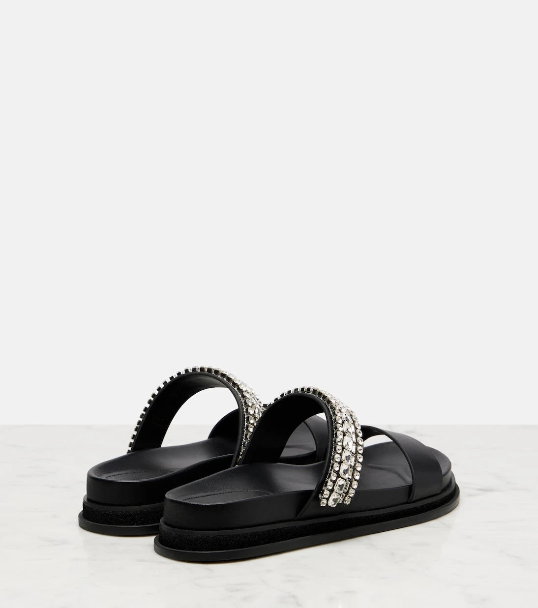 Jimmy Choo - Jadi crystal-embellished leather slides