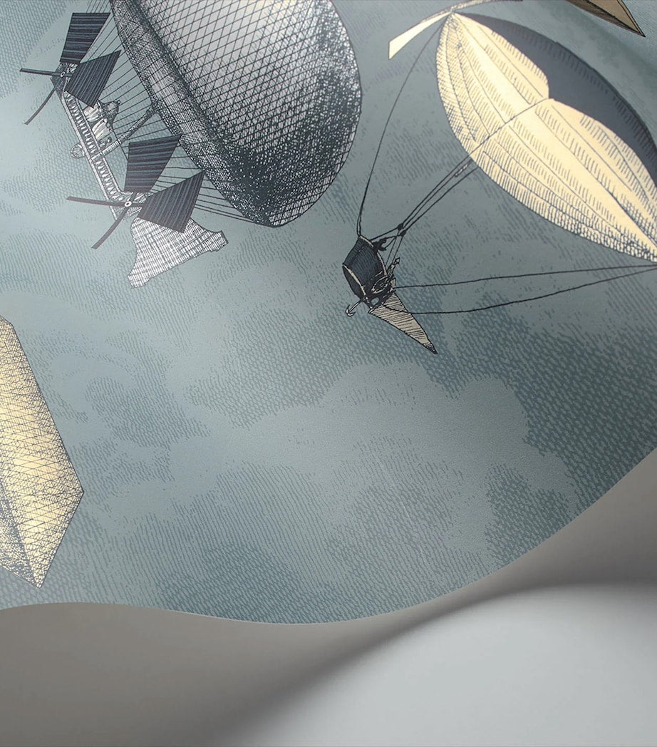 Cole & Son x Fornasetti Set of 2 Macchine Volanti Wallpaper Rolls