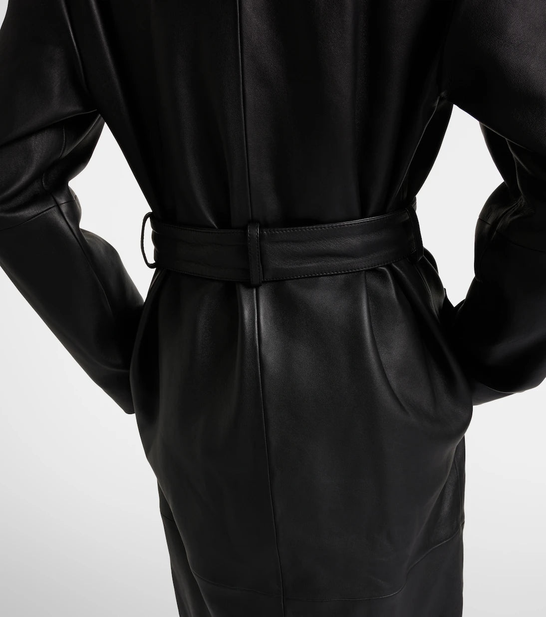 Toteme - Belted leather coat