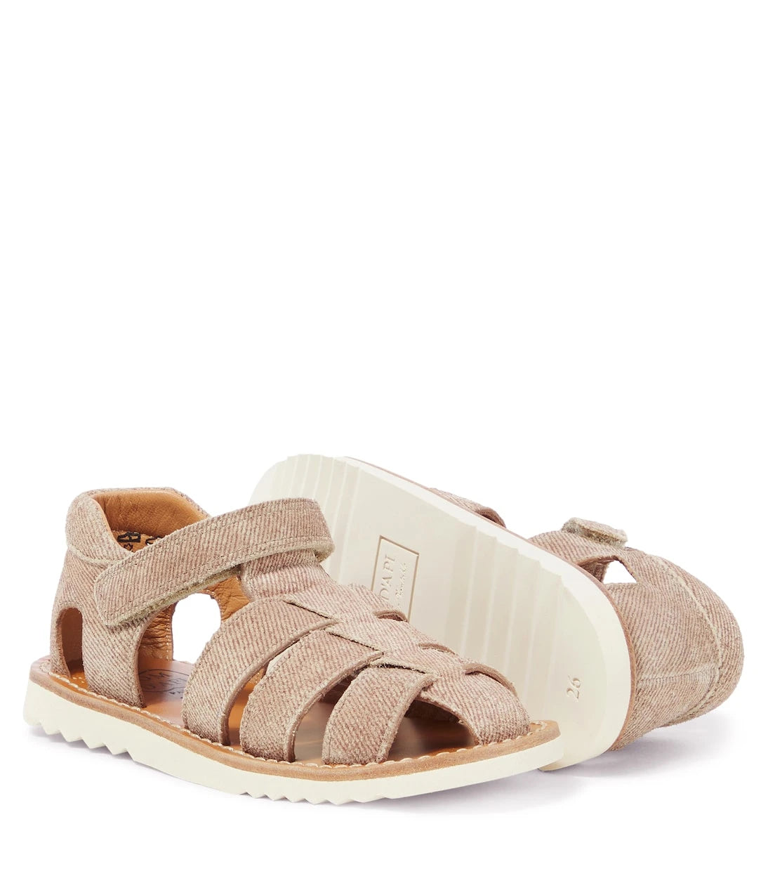 Pom d'Api - Waff Papy denim fisherman sandals