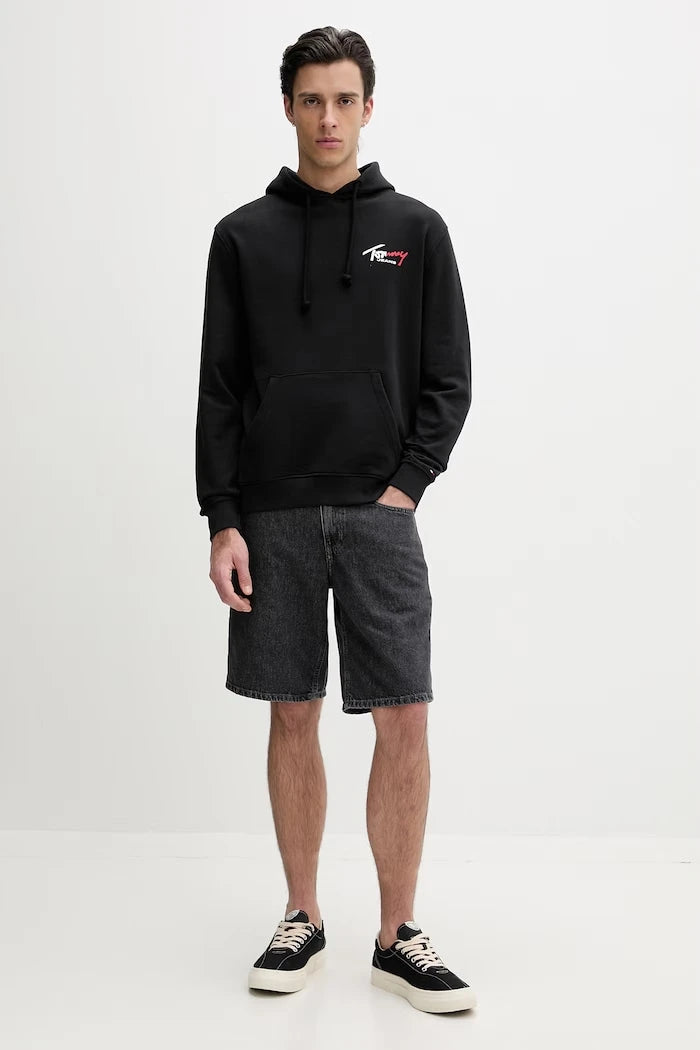 Tommy Jeans суичър с качулка мъжки от памук