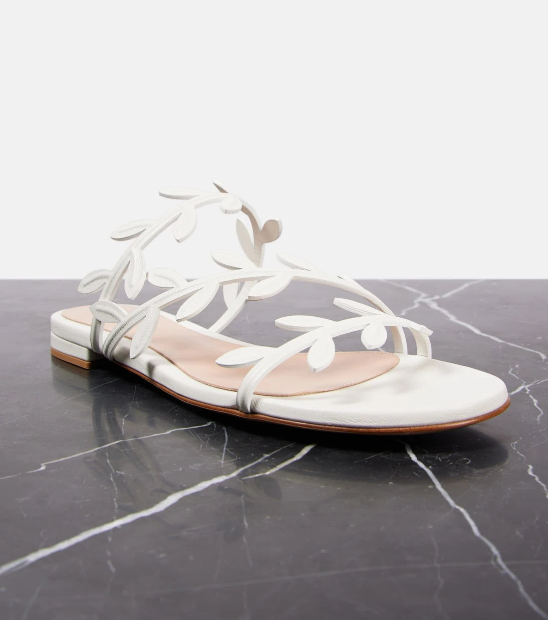 Gianvito Rossi - Flavia leather slides