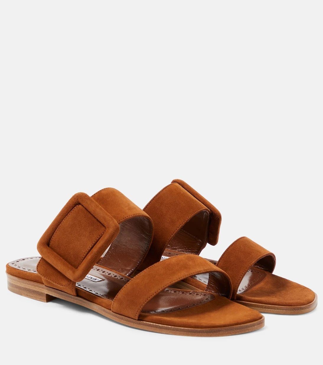 Manolo Blahnik - Titubaflat suede sandals