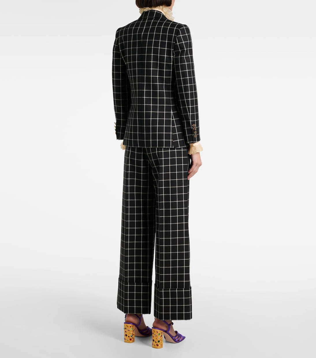 Valentino - Checked wool jacket