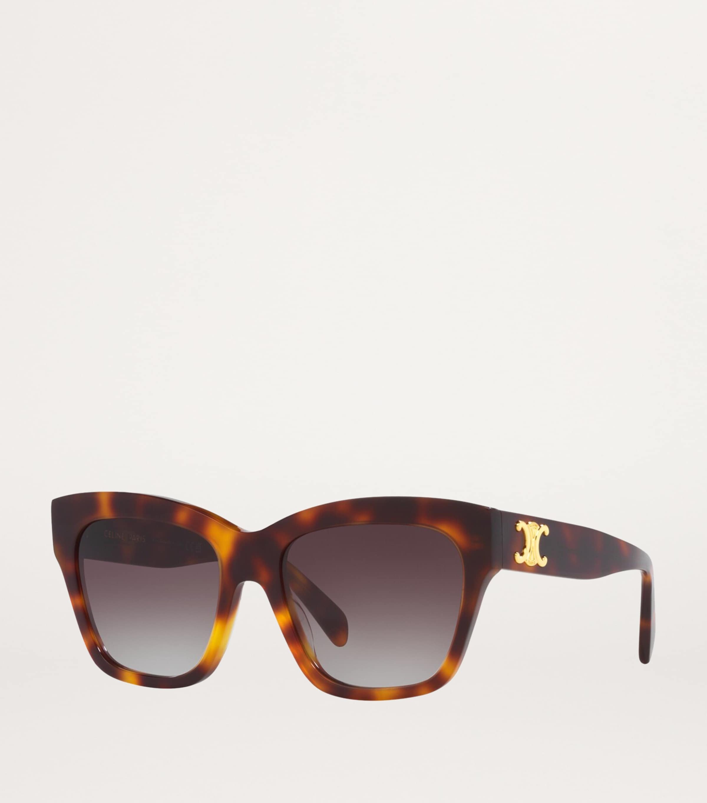 Tortoiseshell Triomphe Square Sunglasses