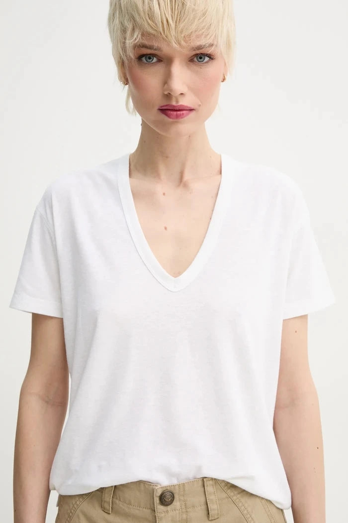 Тениска с лен ZADIG&VOLTAIRE
