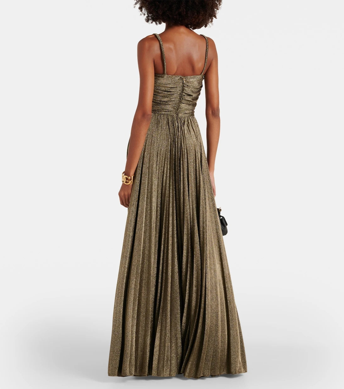 Dolce&Gabbana - Ruched metallic gown