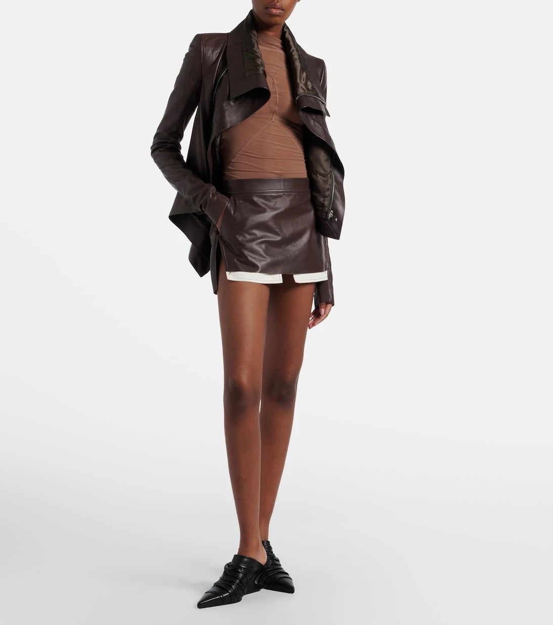Rick Owens - Temple şeffaf tül üst