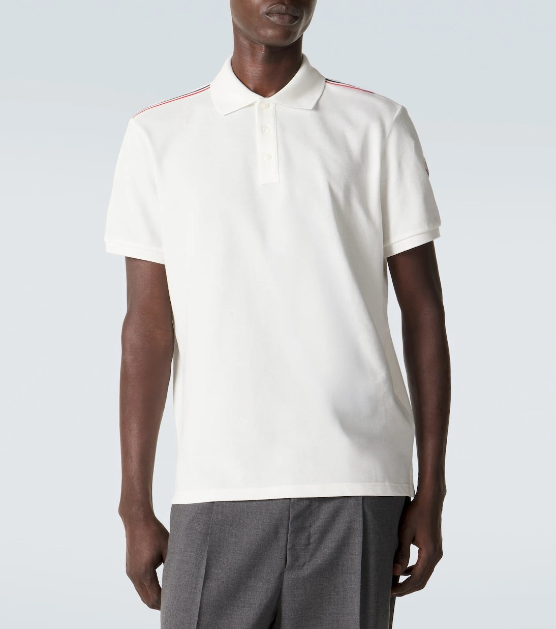 Moncler - Logo cotton piqué polo shirt