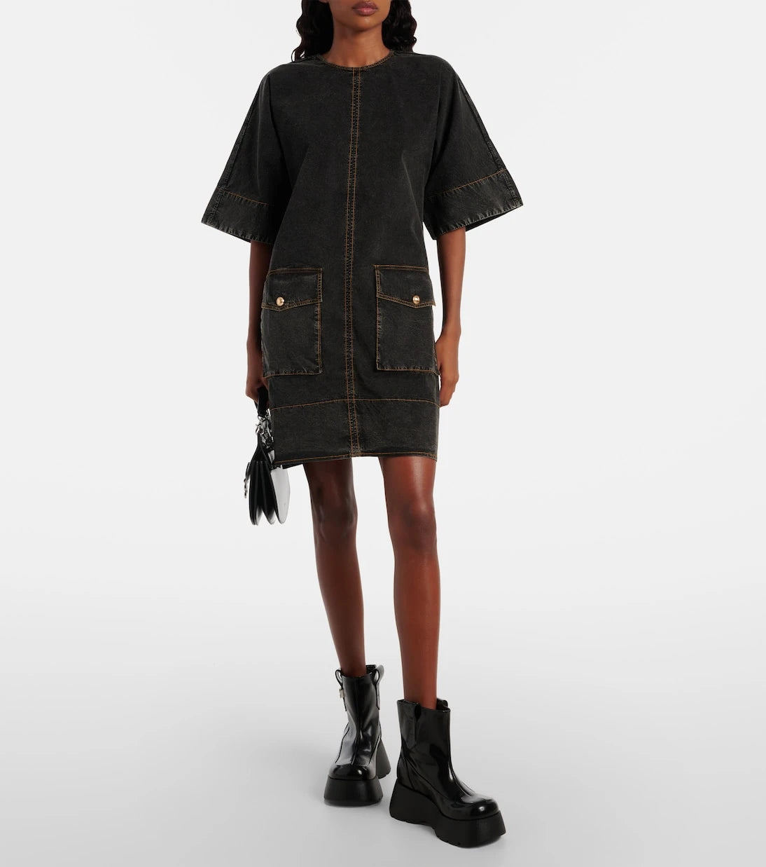 Ganni - Denim minidress